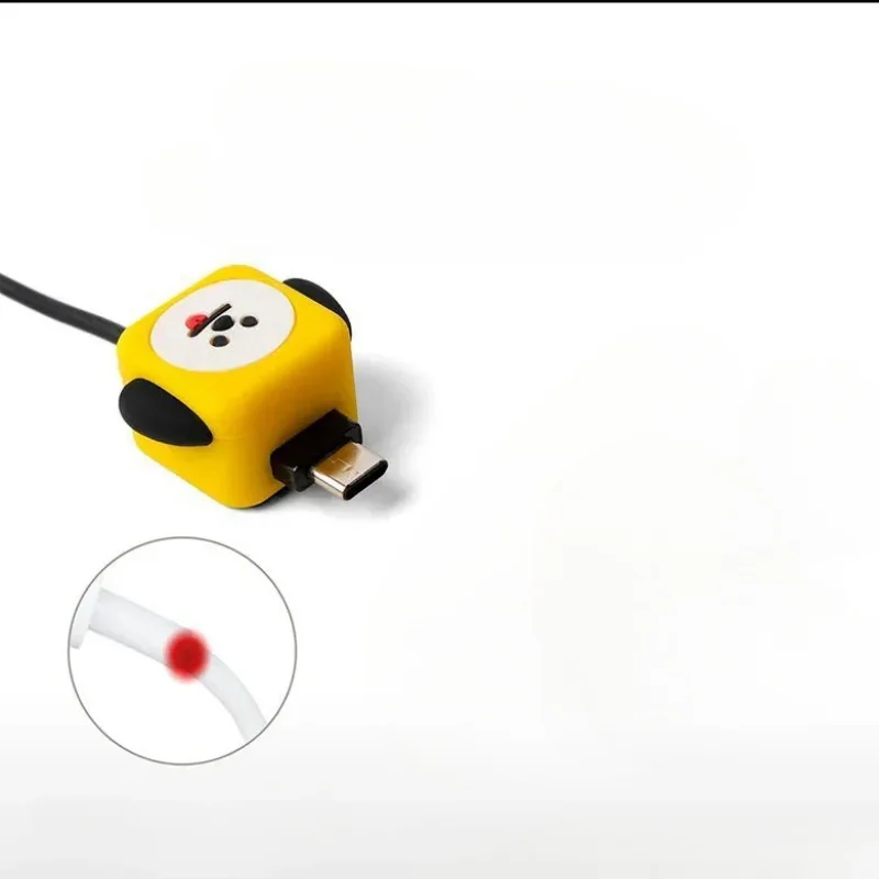 Kawaii BT21 سيليكون كابل بيانات الهاتف المحمول الغطاء الواقي أنيمي الكرتون لطيف المضادة للكسر الغطاء الواقي هدية