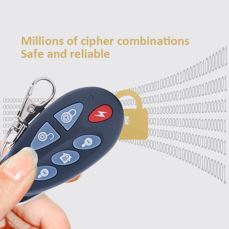 2 uds PB-403R 433MHz 868MHz Control remoto brazo desarmar SOS para sistema de alarma de seguridad de enfoque ST-VGT ST-IIIB ST-V ST-IIIB ST-IVB