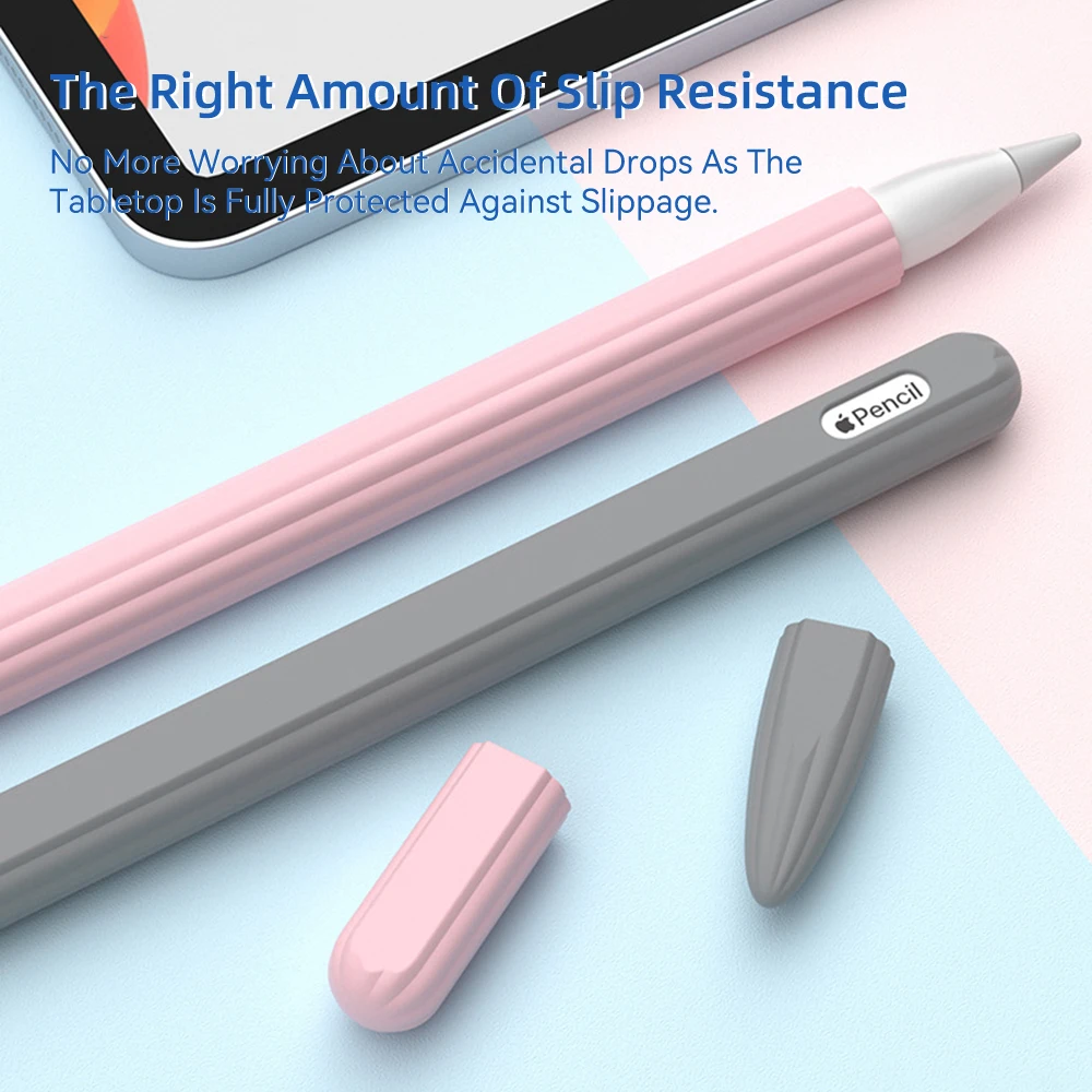 Pencil Case For Apple Pencil 2nd Generation Soft Silicone Protective Cover For iPad Stylus Pen Case iPad Accessories 애플펜슬 케이스