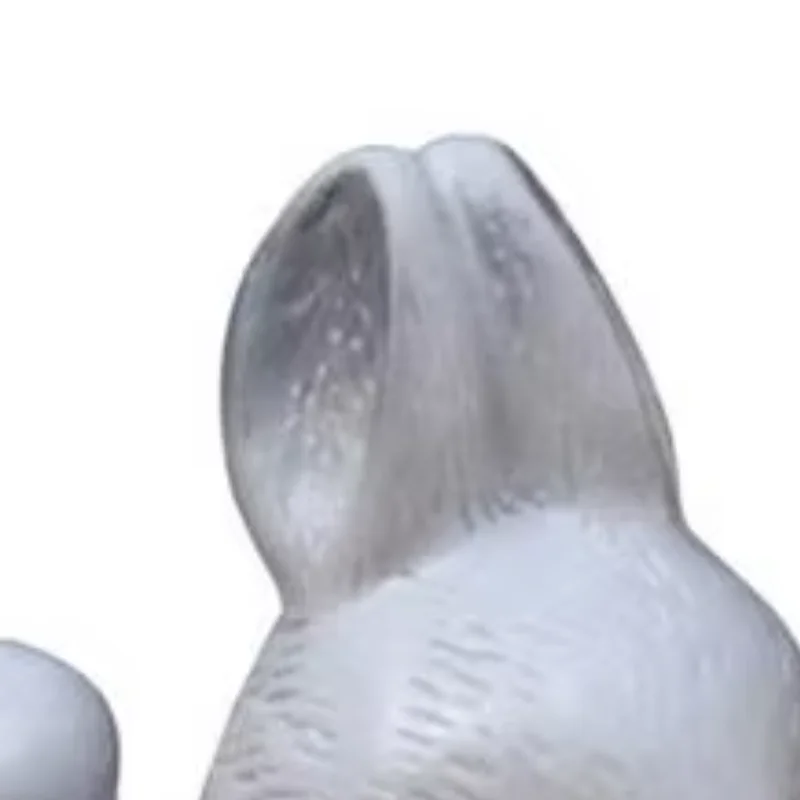 

Miniature Desktop Bunny Statue Resin Lying Bunny Statue Animal Collectible Sculpture Micro Landscape Dollhouse Decoration