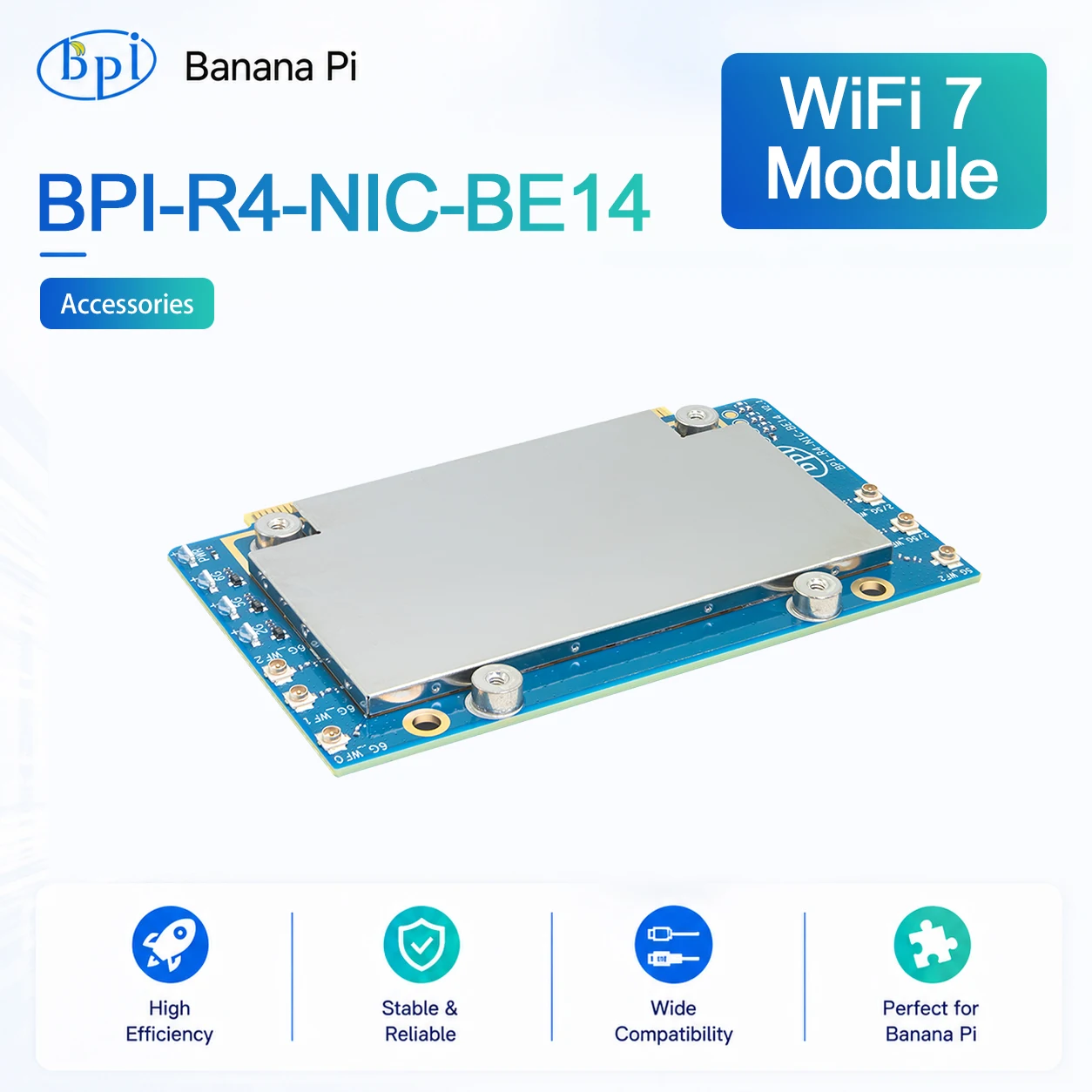 Banana Pi BPI-R4-NIC-BE14 V2.1 wifi7 module Accessories for BPI-R4
