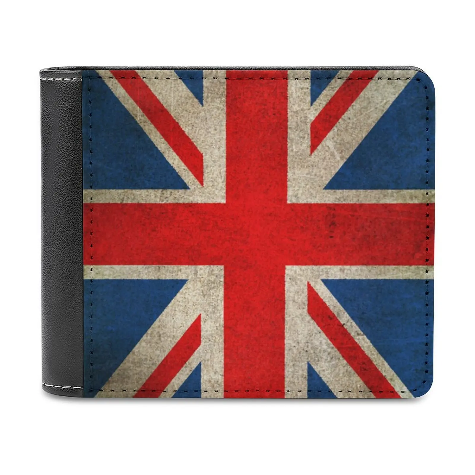 

Old And Worn Distressed Vintage Union Jack Flag New Men Wallets Pu Leather Men Purse High Quality Male Wallet Vintage British