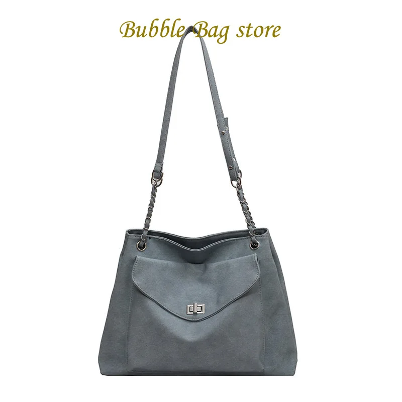 Simple Casual Commuting Large Capacity Bag Women's New Denim Tote Bag 2024 Versatile Niche Trendy Armpit Bag