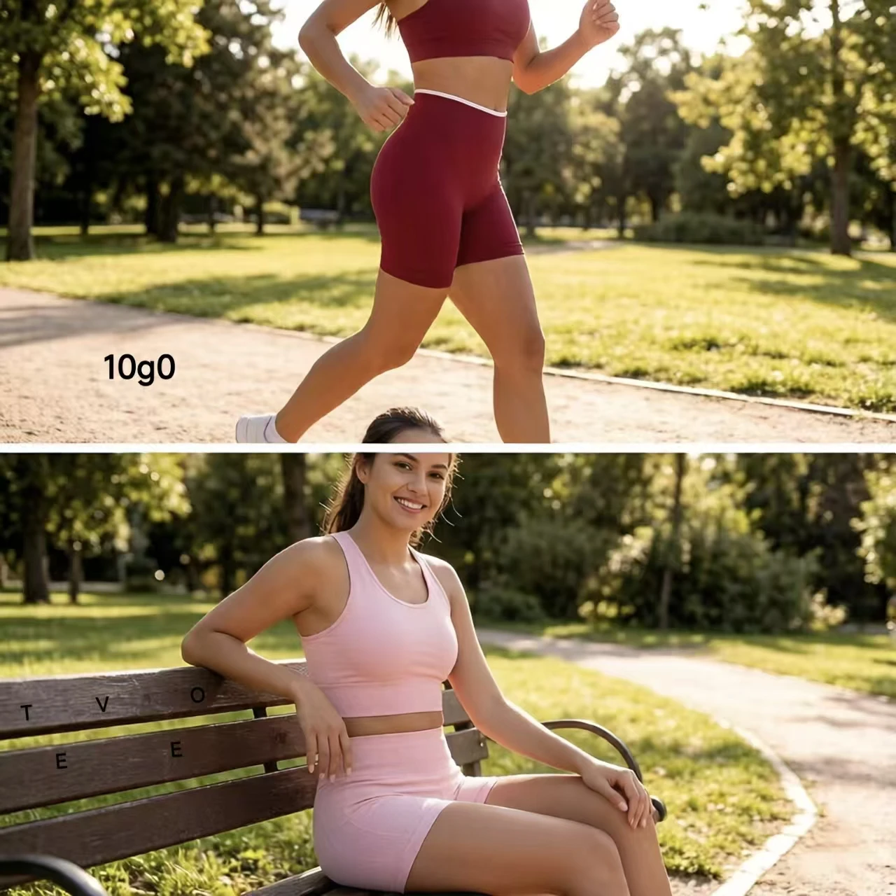 

L0G0 TE Seamless Color Block Yoga Shorts, High Waist Butt Lifting Tight Sports Shorts for Women, Outdoor Running Fitness Shorts