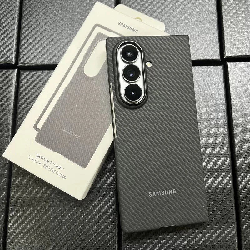 For Original SAMSUNG Galaxy Z Fold 8 Ultra Case Magsafe Ultra-Thin Aramid Carbon Fiber Coque Fold8 Ultra Magnetic Charge Cover