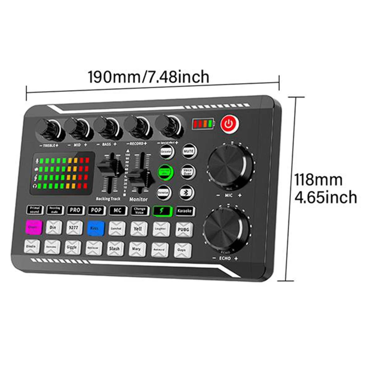 Kit de placa de som AT53 2X F998, kit de microfone BM-800, com placa de som ao vivo, microfone condensador para jogos de PC com misturador de áudio