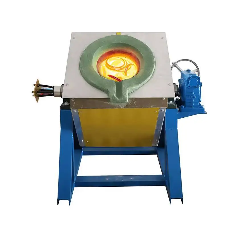 فرن صهر المعادن عالي التردد موفر للطاقة آلة تسخين الحث المتوسطة الألومنيوم النحاس الحديد ذوبان التلقائي