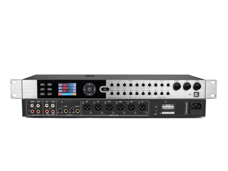 KX7 Factory Price Professional Digital Karaoke DSP Car Audio Processor Audio Effect For Home Party