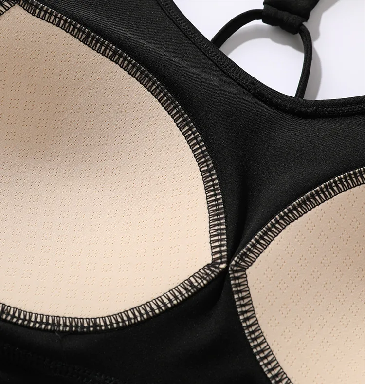 Neue Yoga-Bekleidung für Frauen mit Brustpolstern, stoßfester Sport-BH für Outdoor-Aktivitäten, Lauftraining, Fitness-BH für einen schönen Rücken. – Detail 6