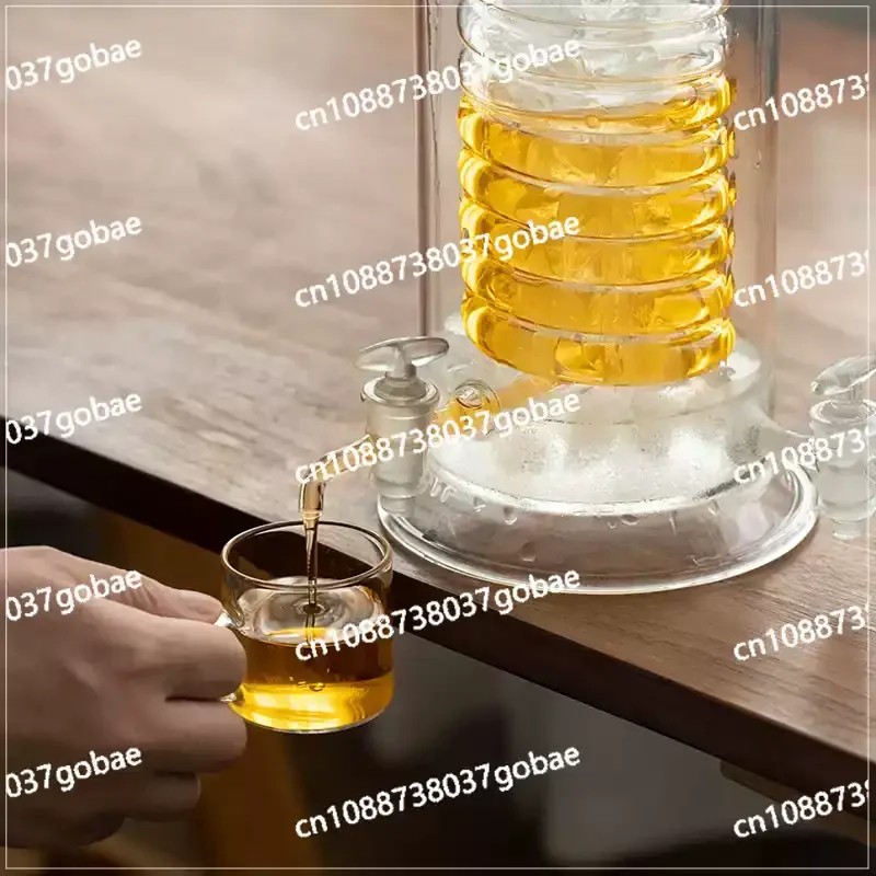 High temperature resistant glass kettle Household quick cooling tea cooling large capacity cold kettle