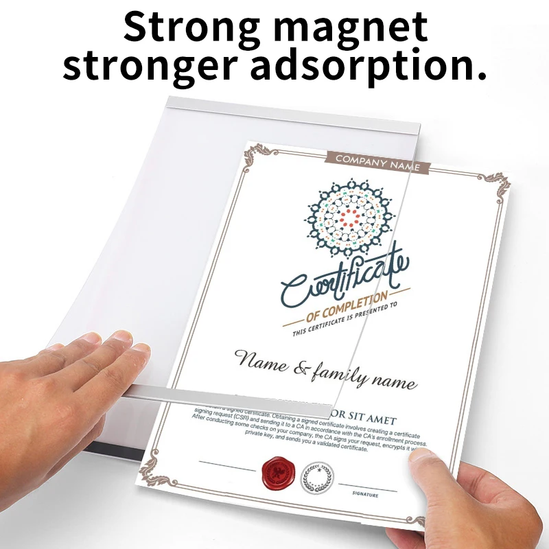 Acrylic Certificate Cover Wall Photo Frame Poster Display Brand New Protective Cover Three-In-One A4 Transparent Display Board