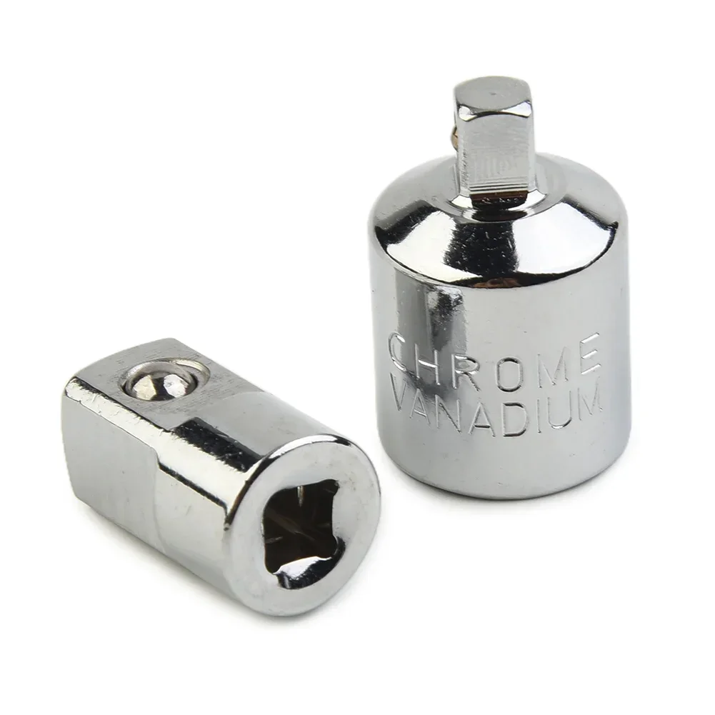 

2PCS Ratchet Wrench Socket Adapter 1/2 Hole To 1/4 Head +1/4 Hole To 1/2 Head Socket Adapter Motorcycle Garage Repair Tool