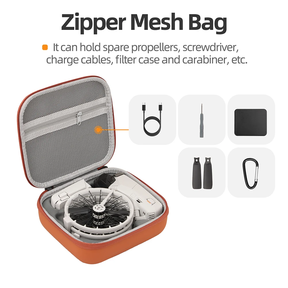 Estuche de transporte para DJI Flip Estuche De Viaje Caja de transporte a prueba de golpes Bolsa de almacenamiento Bolsa portátil Accesorios para drones para DJI Flip