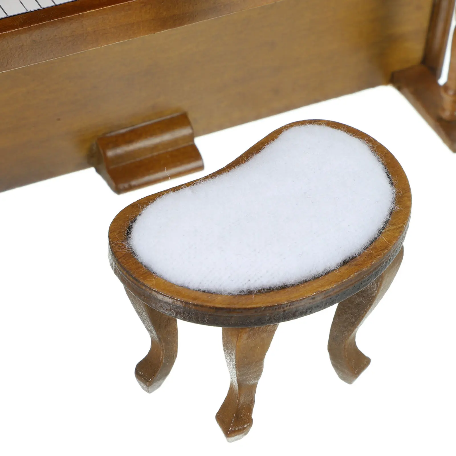 

1Set Upright Mini Piano Stool Miniature House Furniture Micro Landscape Decoration Miniature Accessories House Piano