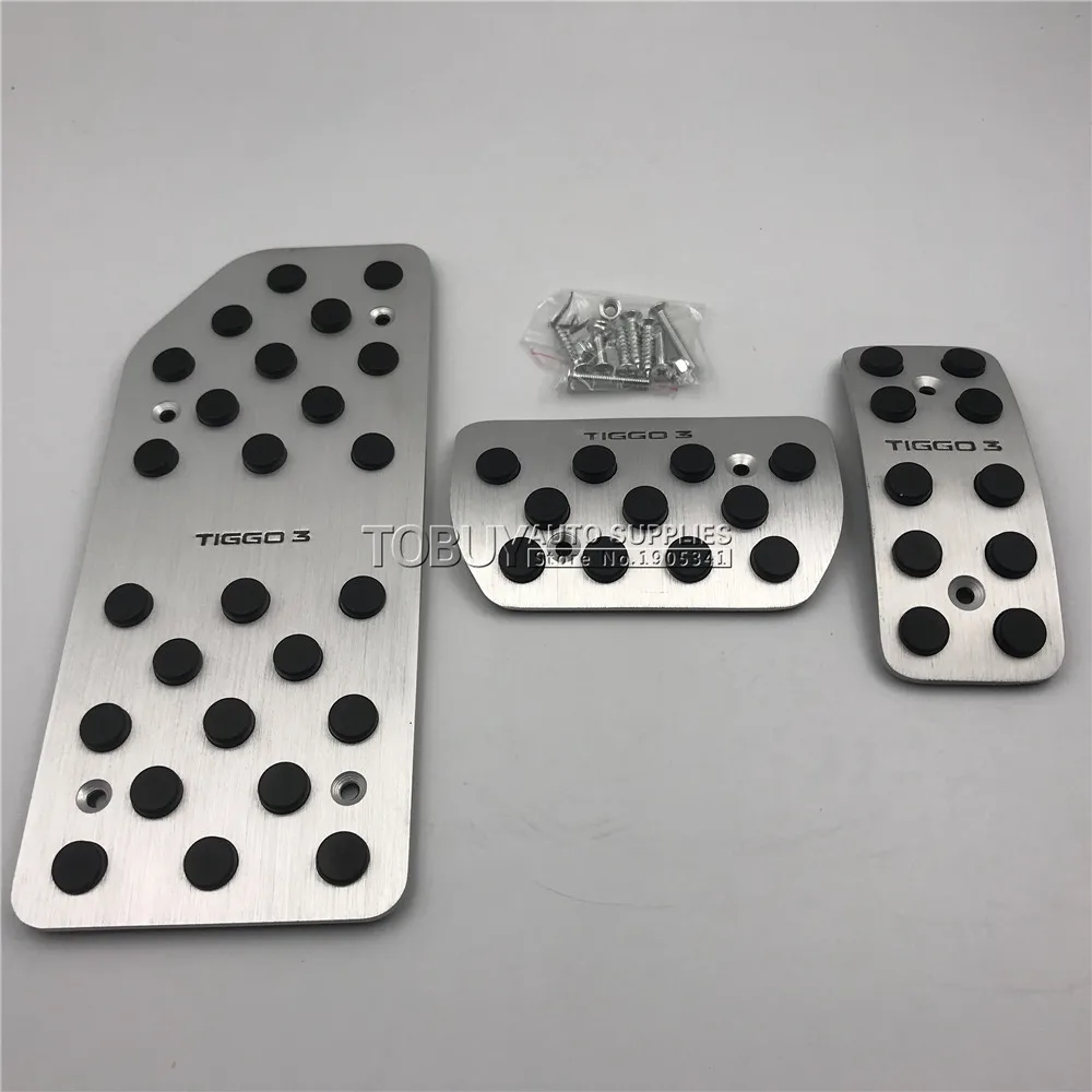 Car Modified Pedal Cover For Chery Tiggo3 Tiggo 3 Automatic/Manual Gas Footrest Refit Pad Decorative Accessories Skidproof Mat