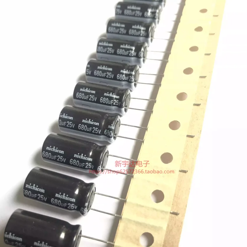 

10-100PCS Nichicon 25V680UF 10X20 HE high-frequency long-life 680UF25V electrolytic capacitor from Japan