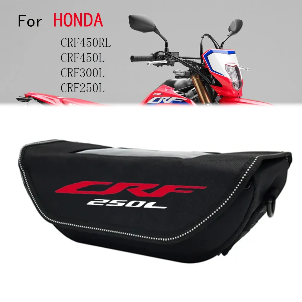 For Honda CRF450RL CRF450L CRF250L Motorcycle Waterproof And Dustproof Handlebar Storage Bag motorcycle handlebar travel bag