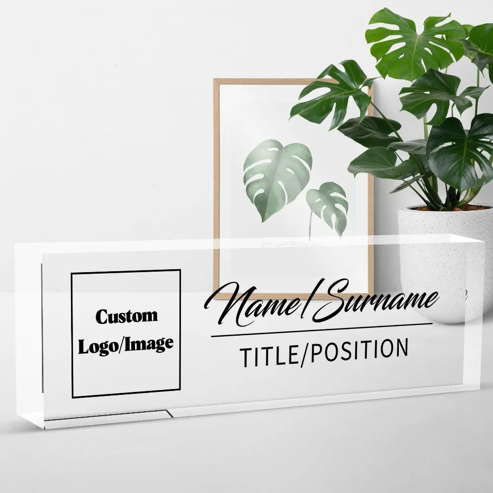 Individueller Text/Logo Schreibtisch-Schmuckstück Ideales Geschenk für Kollegen, Krankenschwestern & Lehrer Mitarbeiter-Wertschätzung Büro-Essentials