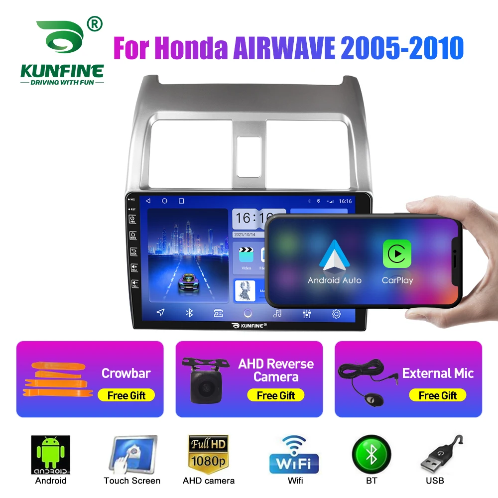 

Автомобильный радиоприемник для Honda AIRWAVE 2005-2010 2Din Android автомобильная стерео DVD GPS навигационный плеер мультимедийный Android Auto Carplay