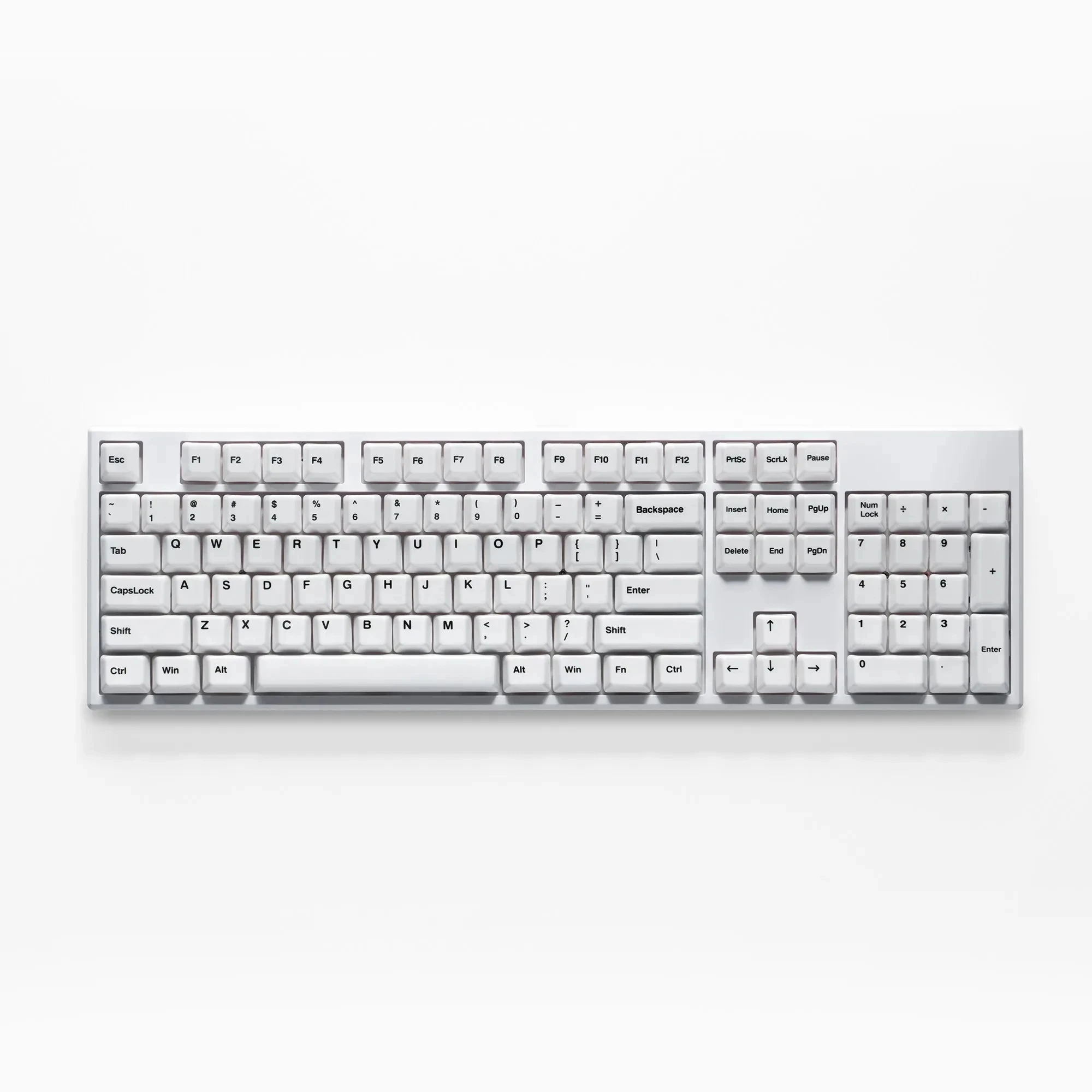 White Ceramic Keycap Set Full 114 Keys Cherry Profile Keycaps for Mechanical Keyboard Magnetic Axis Custom Key Caps Collect Gift