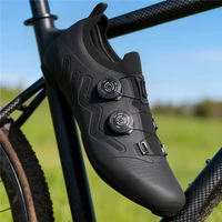 Zapatillas de Ciclismo Ultraligeras para Hombre, Zapatillas de Ciclismo de Carretera, Dureza 12, Fibra de Carbono, Profesionales, con Sistema de Bloqueo SPD