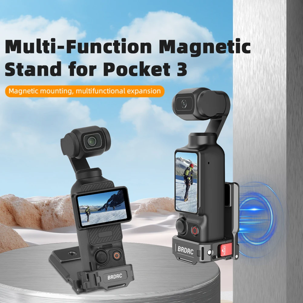 For DJI Osmo Pocket 3 Magnetic Bracket Mount Base Angle Adjustable Desktop Base Magnetic Camera Stand Holder Accessories