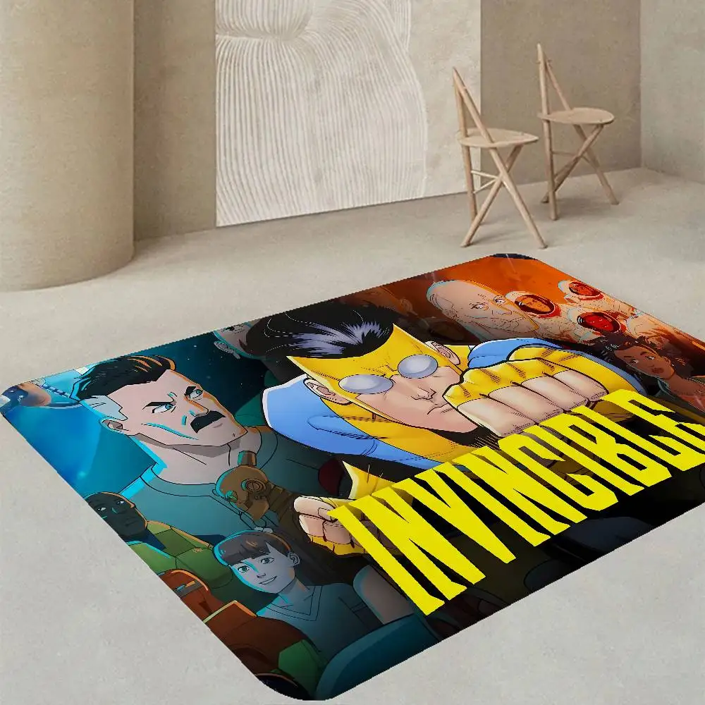 Superhero Invincible Anime Movie Door Mat Kids Room Bedroom Decoration Balcony Anti-Slip Doormat Living Room Doormat Area Rug