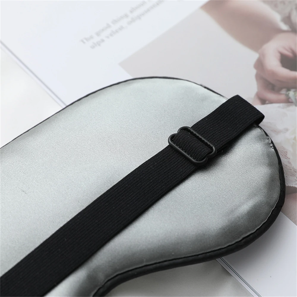 Imitated Silk Sleep Mask Eye Masks with Adjustable Strap for Sleeping Covering Strong Light Sleeping Eyemask