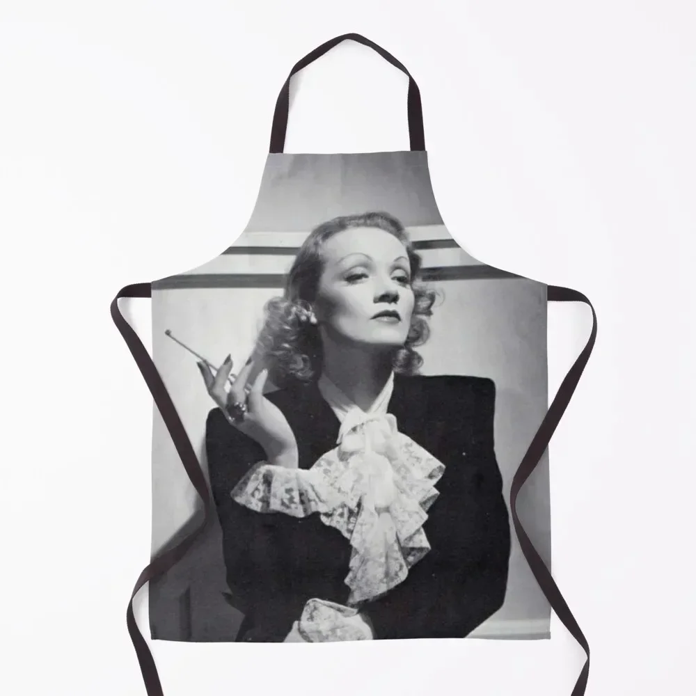 

Marlene Dietrich Apron Things For Home And Kitchen Men gift Kitchen For Man Kitchen For Women Apron