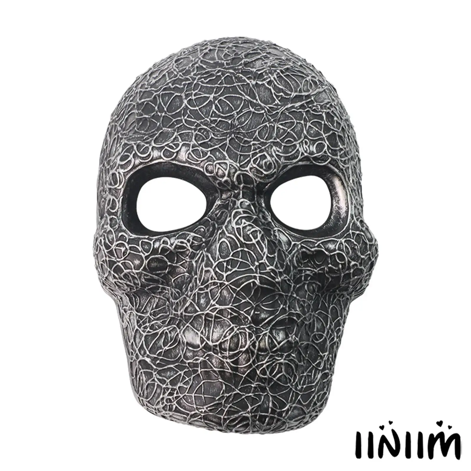 Unisex Damen Herren Kunststoff Sichtbar Gruselig Vollgesichtsmaskerade Kostüm Maske Party Requisiten Versorgung für Performance Cosplay Halloween