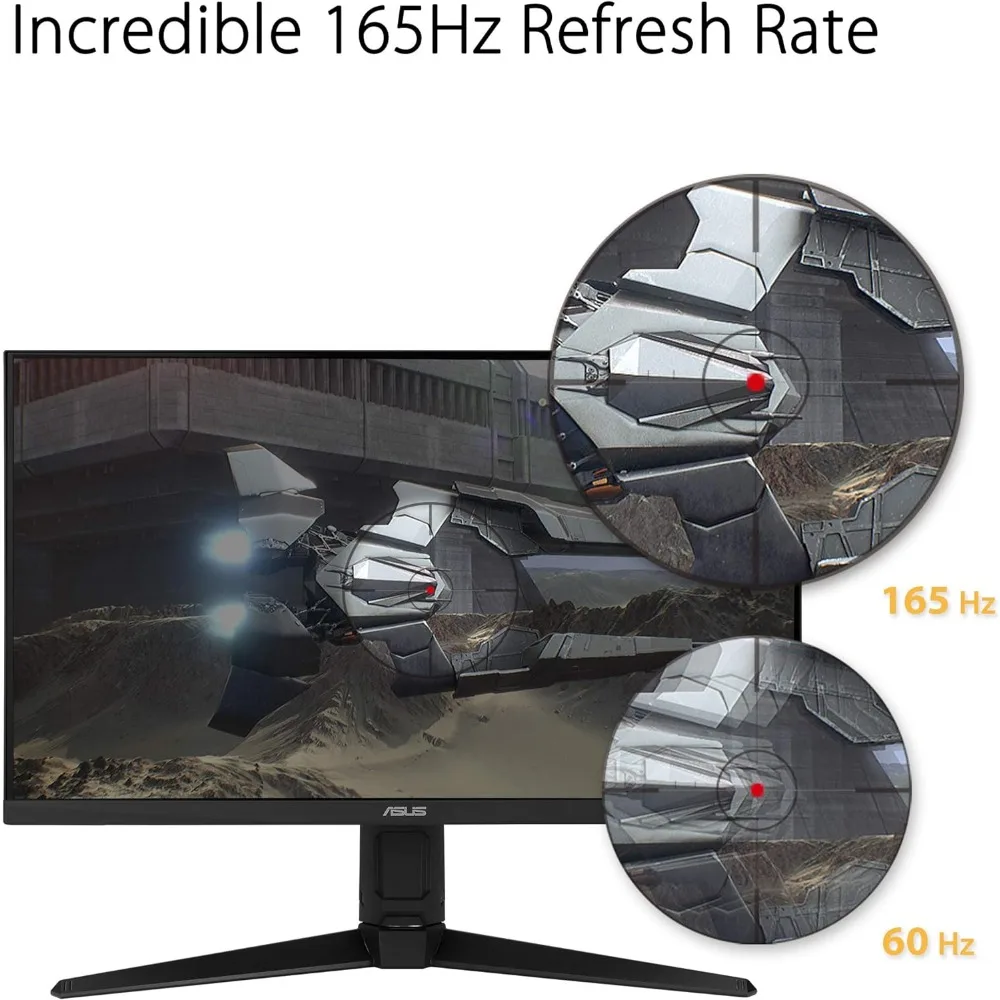 TUF Gaming VG279QL1A 27” HDR Gaming Monitor, 1080P Full HD, 165Hz (Supports 144Hz), IPS, 1ms, FreeSync Premium