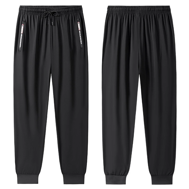 Men's Athletic Stretchy Quick Dry Pants with Zipper Pockets Lightweight Sweatpants for Outdoor Hiking Fishing Running Workout image 4