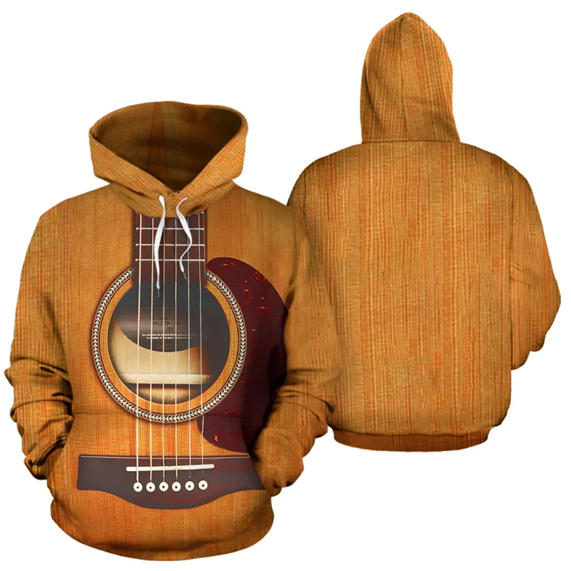3D Printing Guitar - Men Hoodie Guitar Instrument 3D Printed