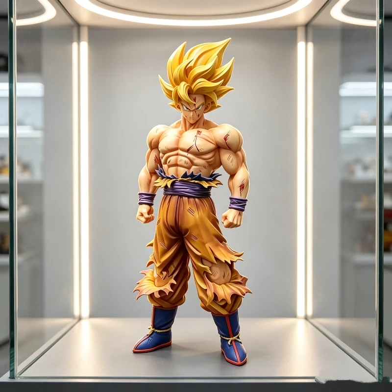 30cm Anime Super Saiyajin Krieger PVC-Figur Schreibtisch Schlafzimmer Schrank Deko Sammlerstück Modell Ornament Urlaub Geburtstagsgeschenk für Fans