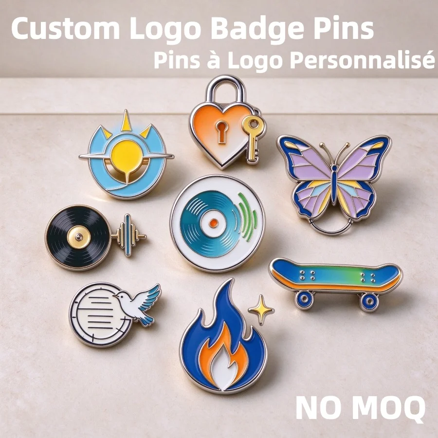 Custom Metal Badge Custom Hard Enamel Pins Design Your Own Company Anime Logo Zinc Alloy Badges Casting & Plating Techniques