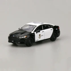 1:64 Scale  Crown Mondeo Police Emergency Vehicle Interceptor Simulation Alloy Car Model Display Collectible Gift Souvenir
