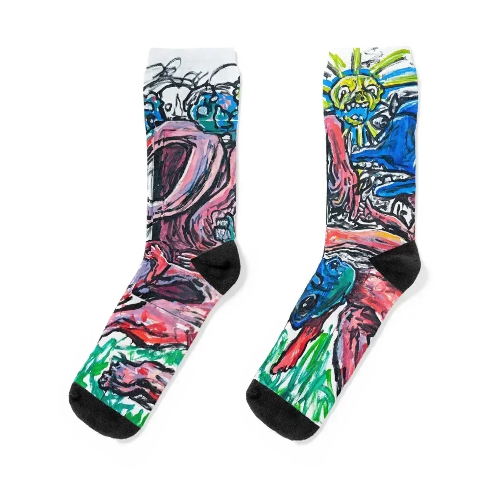 Eternal life sessions Socks sports stockings retro Stockings New year's Socks Men Women's