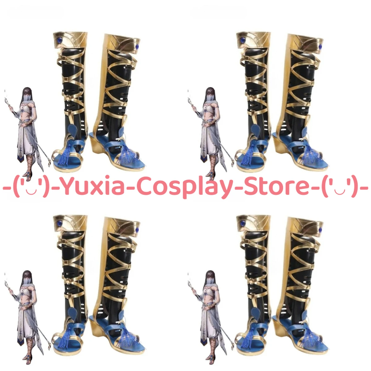 

Юксиакосплей! Обувь для косплея «Любовь и глубокое пространство», реквизит для игрового персонажа, ботинки из искусственной кожи, карнавальный костюм на Хэллоуин