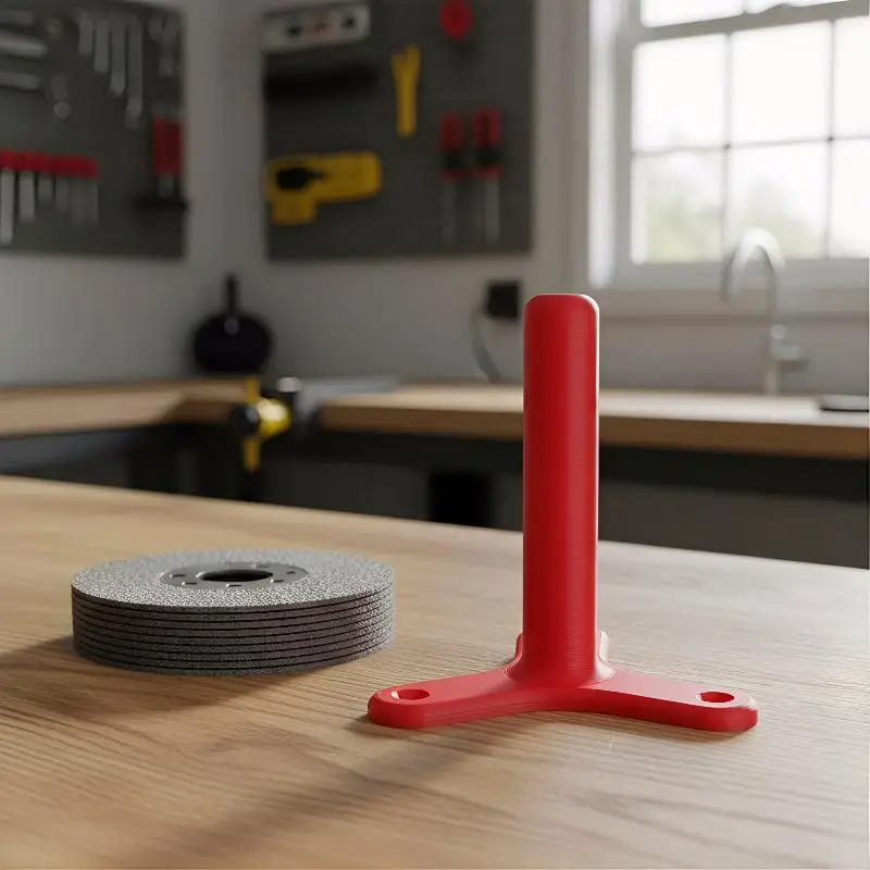 Versatile 125mm Grinding Disc Holder Durable Plastic for Abrasive Tools Workshop Storage Solutions for Workbench