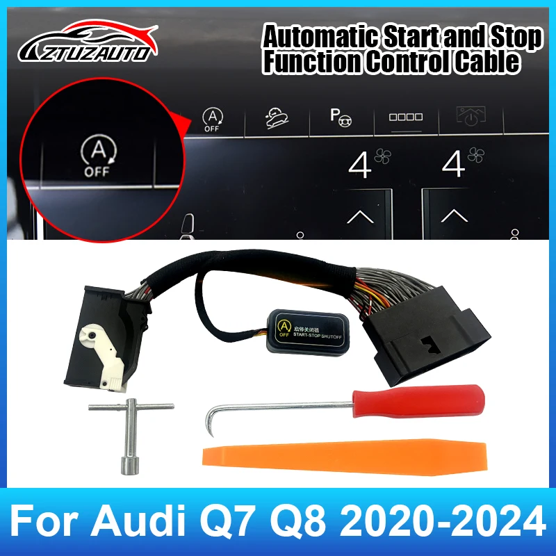 For AUDI Q7 Q8 2020-2024 Car Automatic Stop Start Engine System Off Close Control Sensor Plug Smart Stop Cancel Auto Accessorie