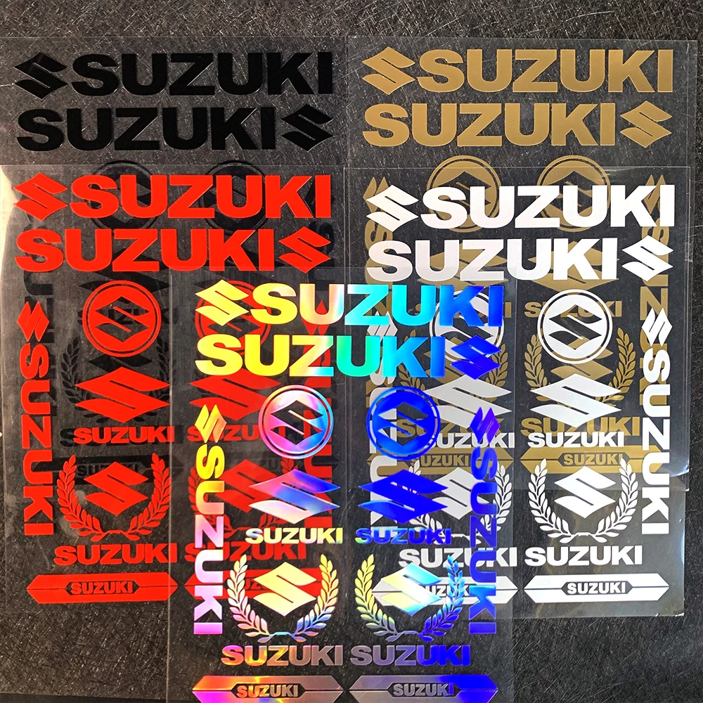 Suzuki Sticker Logo Motorcycle Letter Decal Kit