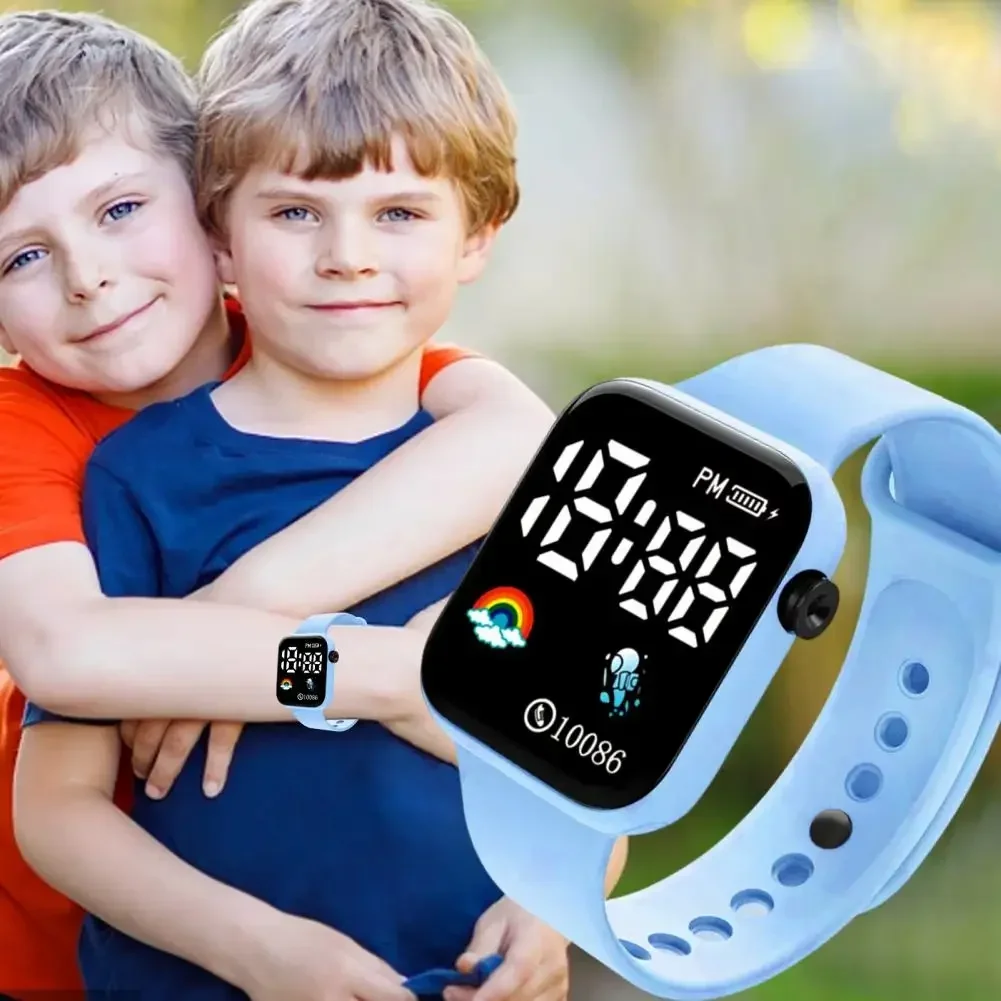 Kids Watch Sport LED Digital Watches Silicone Strap Waterproof Electronic Wristwatch for Children Boys Girls Gifts LED Watch