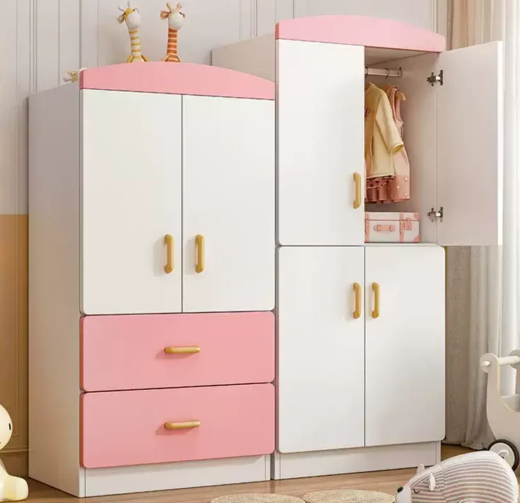 China manufacturer custom kids folding wood wardrobe cabinet