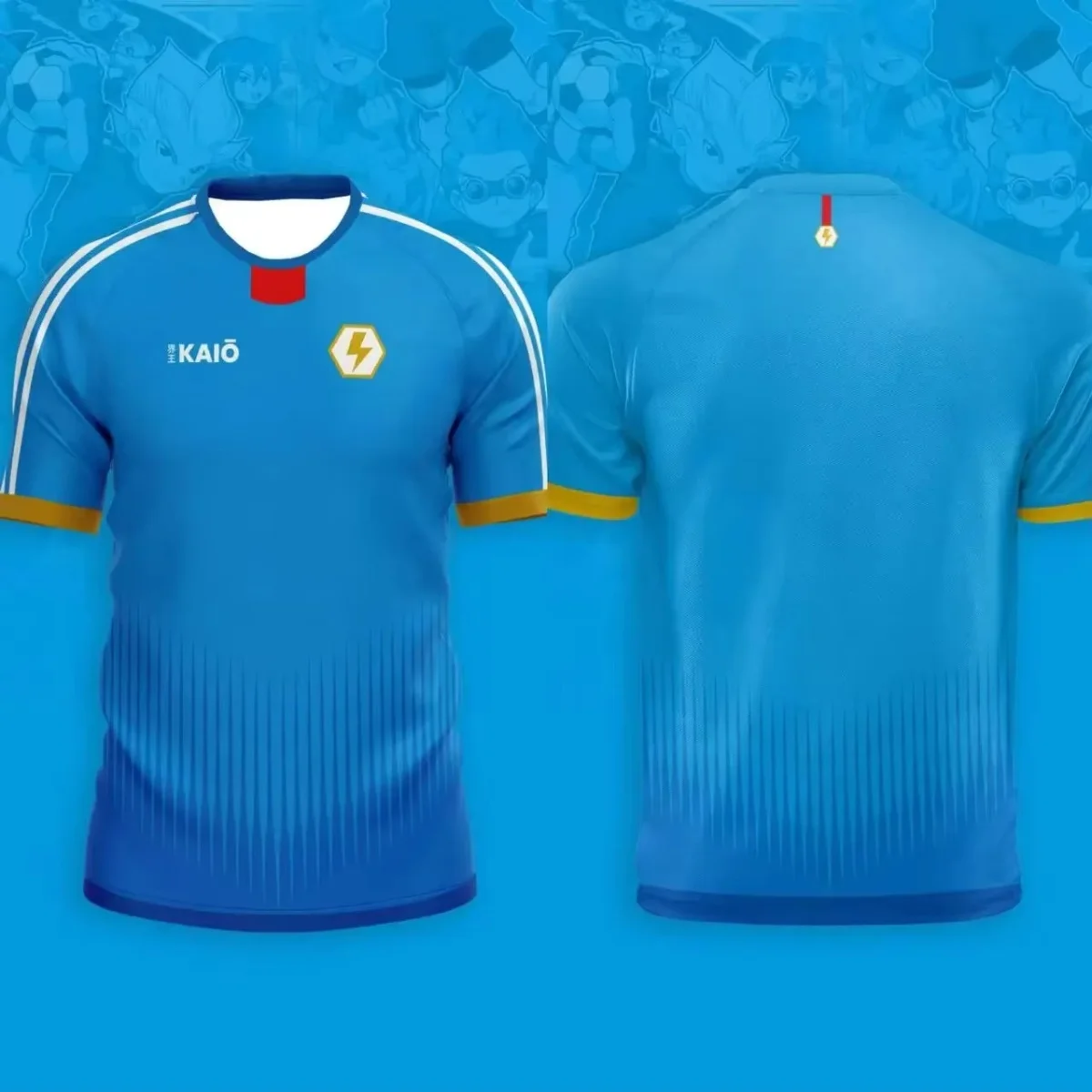 Men's Football T-shirt Japanese Animation T-shirt Inama Eleven Joint Short-sleeved Summer Comfortable Sports Man T-shirt