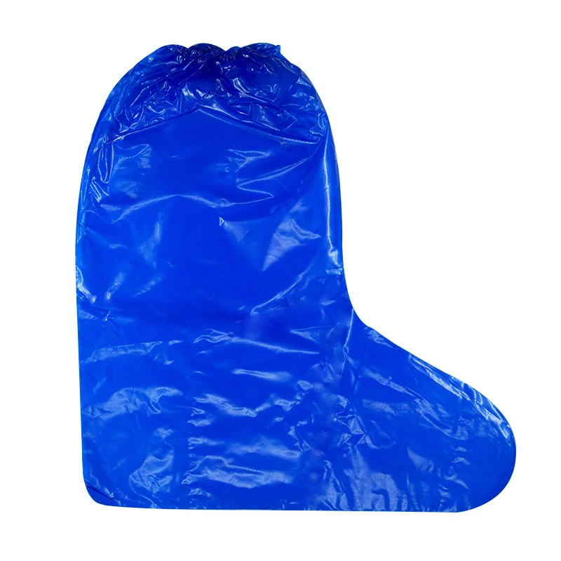 Cubierta desechable de plástico PE impermeable para zapatos, protector para Botas de lluvia, venta al por mayor