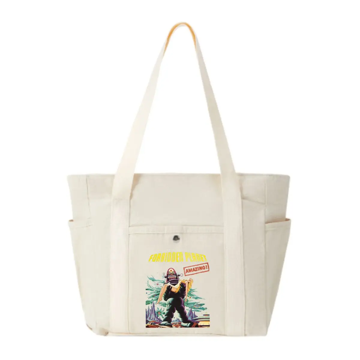 

Forbidden Planet Movie Poster Art Durable Canvas Bag Female Simple Office Work Bag