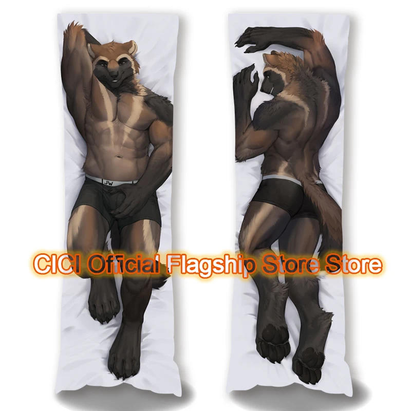 

Dakimakura Anime jay Furry Double sided Print Life-size Body Pillow Cover