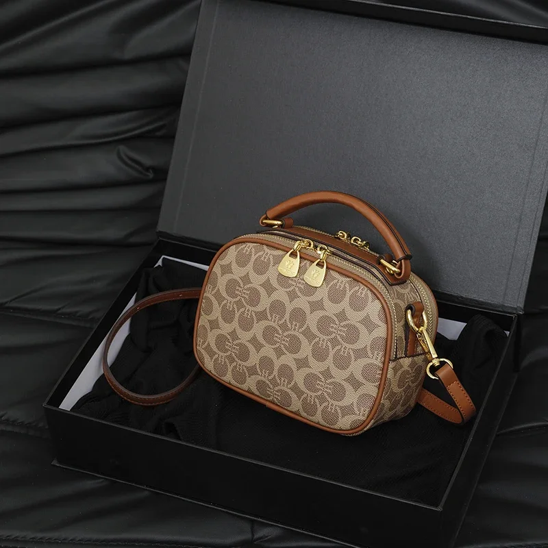 Bolsa de couro inspirada no vintage para mulheres elegante bolsa crossbody estilo designer bolsa de ombro feminina