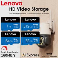 Lenovo 2TB Class 10 High Speed 128GB SD Memory Card Micro TF/SD Card 64GB 256GB 512GB 1TB Tarjeta Microdrive SD Card For Camera