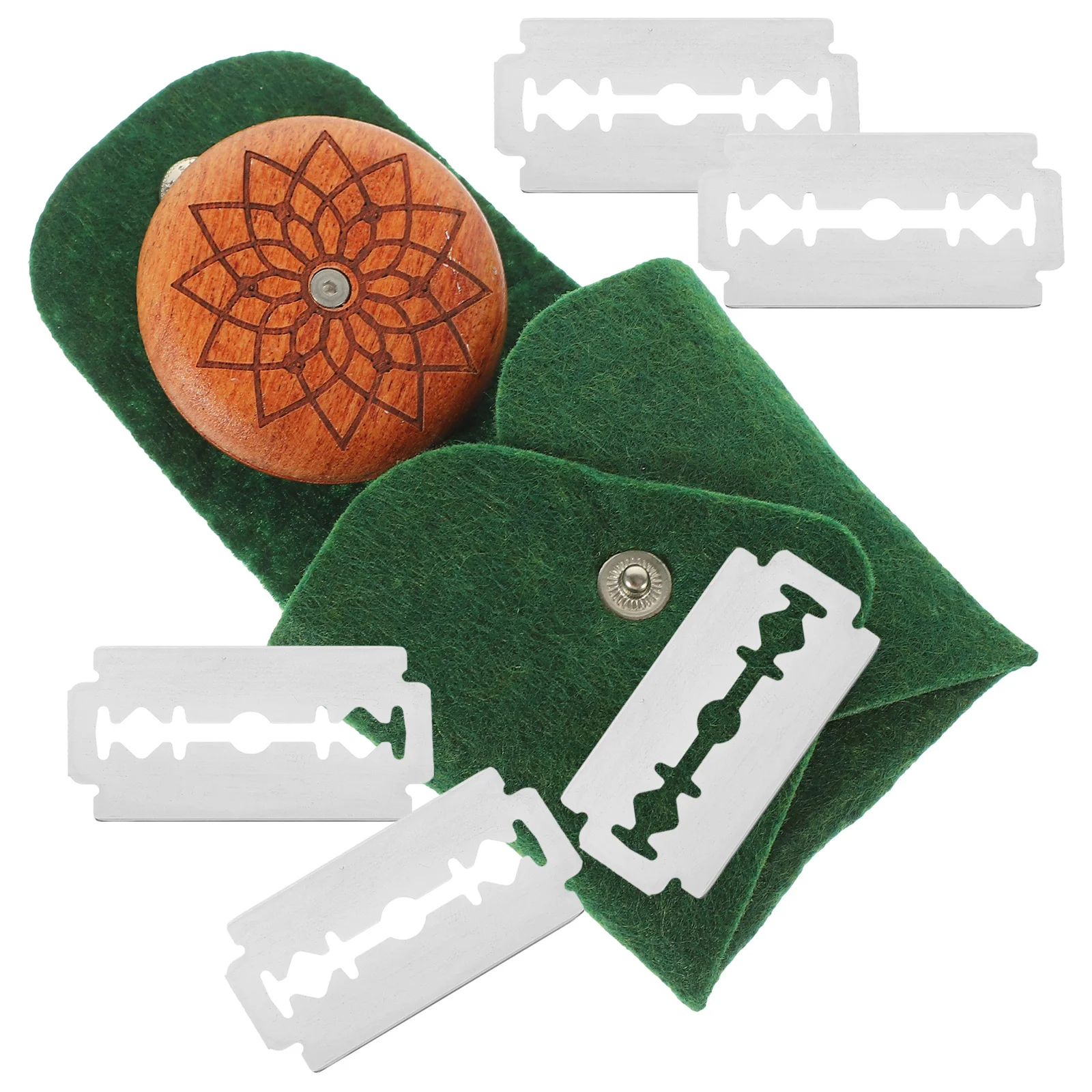 

1 Set Of Round Scoring Tools Wooden Dough Scoring Cutter Replaceable Blades For Sourdough Bread Baking Bread Making Tool Kitchen